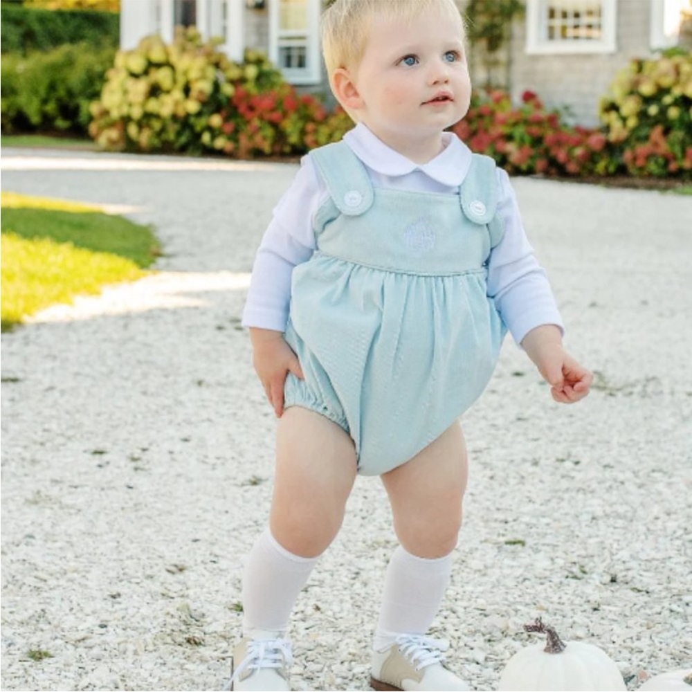 TBBC Bingham Corduroy Bubble Set Size 18-24 M Long Sleeve Buckhead Blue